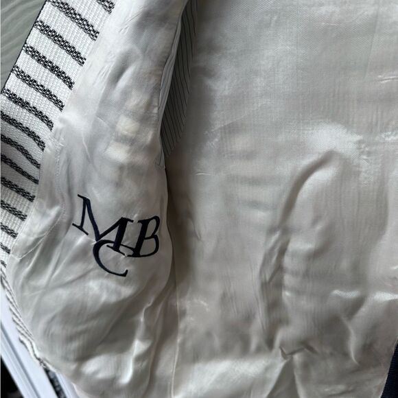 BY MALENE BIRGER New Looks Etioloa Blazer in Cream/Black/Navy 36 - Picture 7 of 9